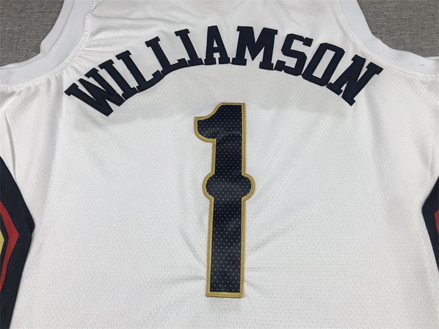 Pelicans #1 White Jersey