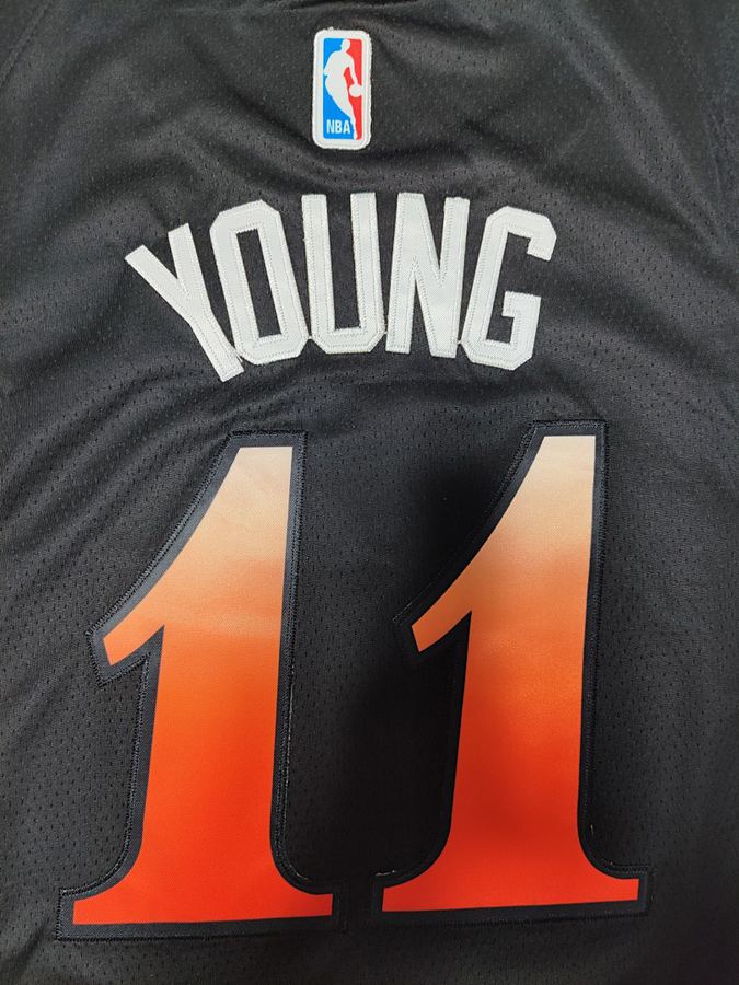 Hawks Trae Young Black City Edition Jersey