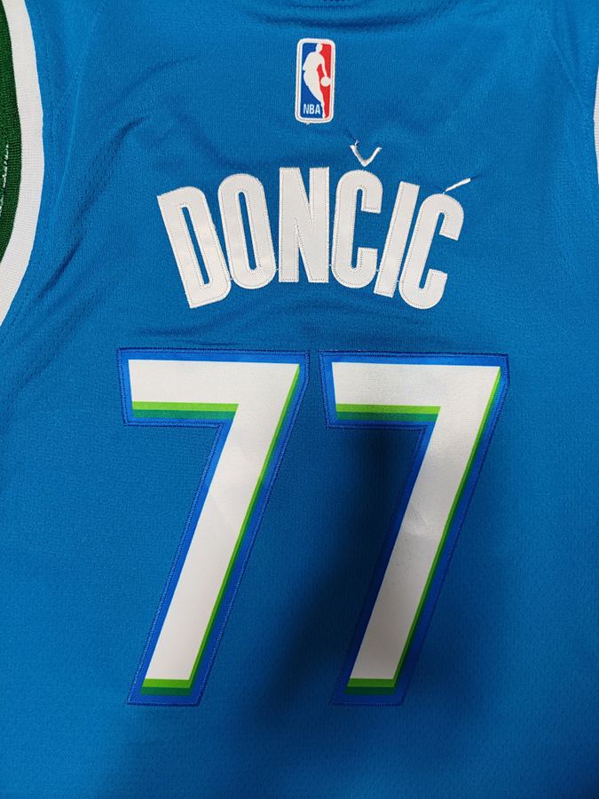 Mavericks Luka Doncic Blue Jersey