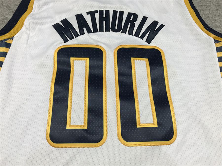 Pacers #0 White Jersey