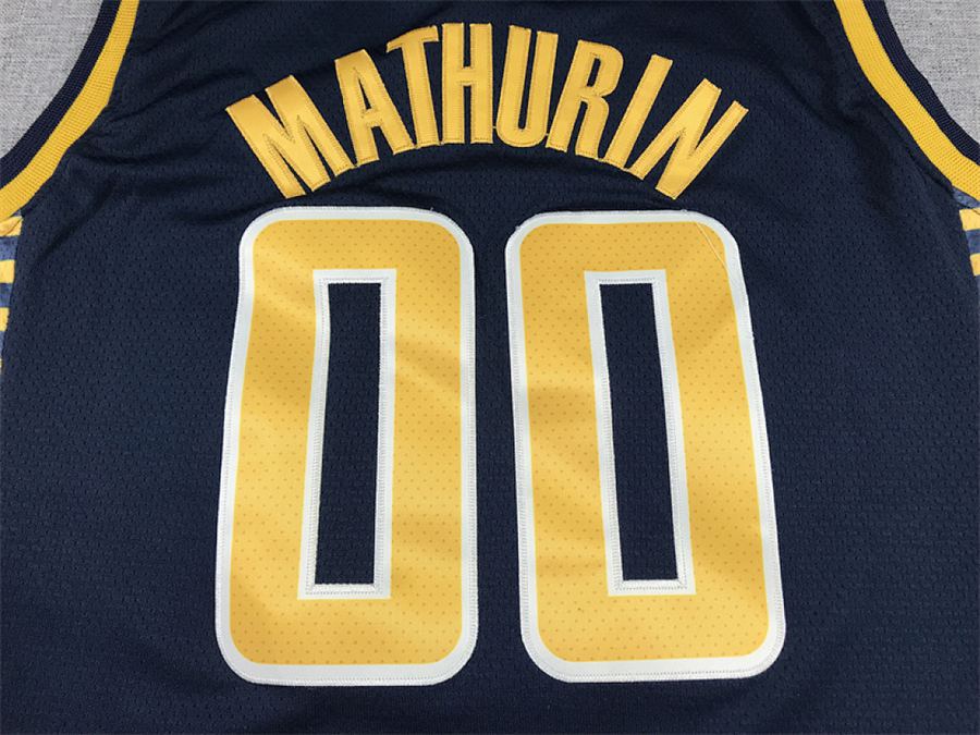 Pacers #0 Navy Blue Jersey