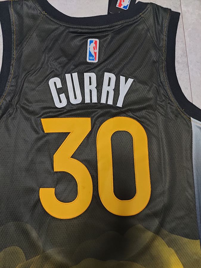 Warriors Stephen Curry Black Jersey