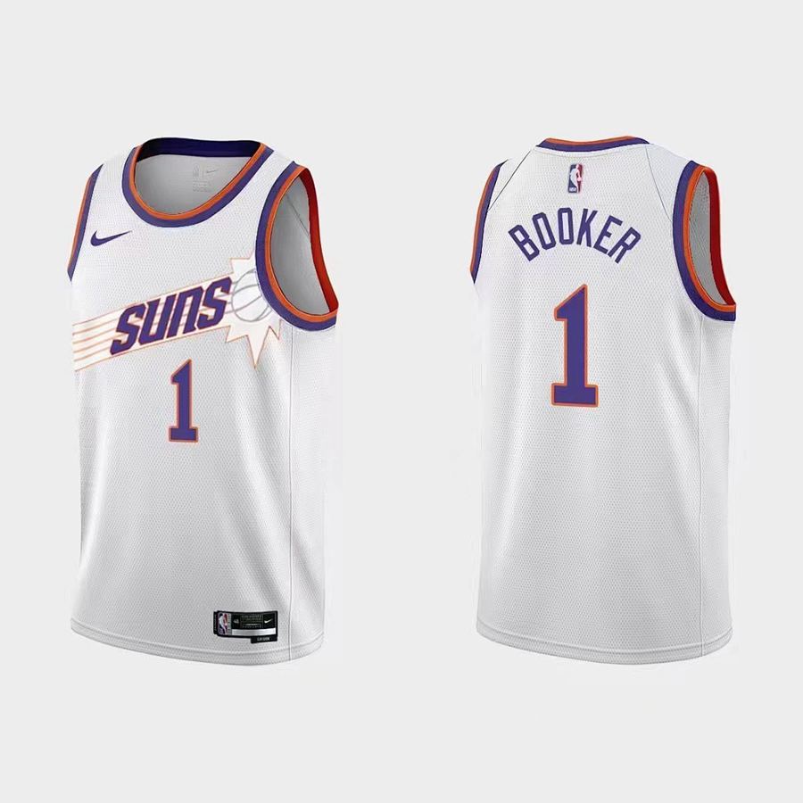 Suns Devin Booker White Jersey