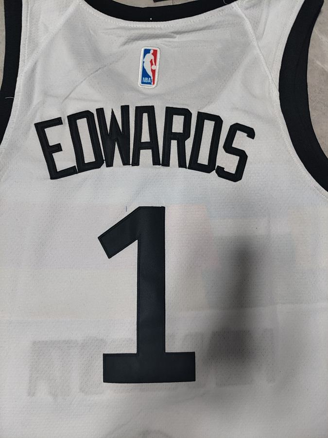 Timberwolves White Jersey