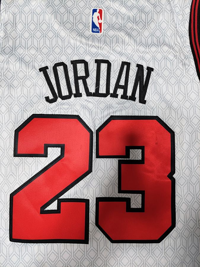 Bulls Michael Jordan White Jersey