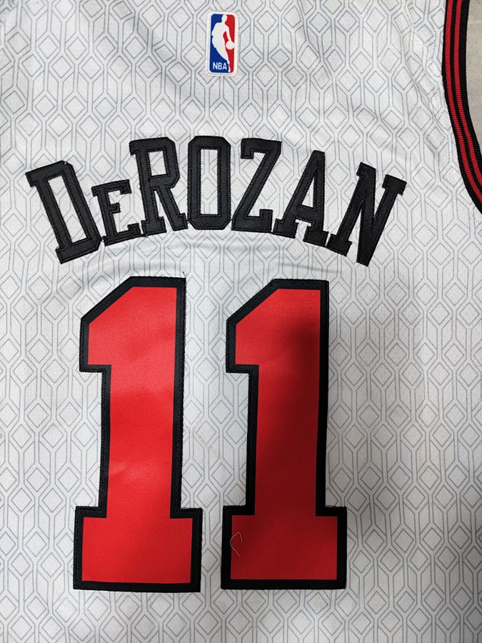 Bulls DeMar DeRozan White Jersey