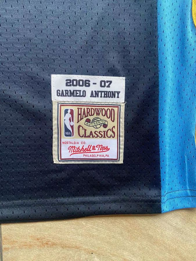 Nuggets #15 Allen Iverson Navy Blue Jersey