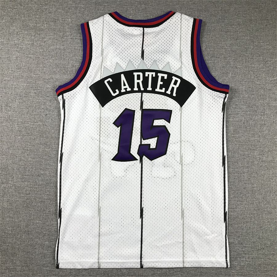 Raptors #15 White Kids Jersey