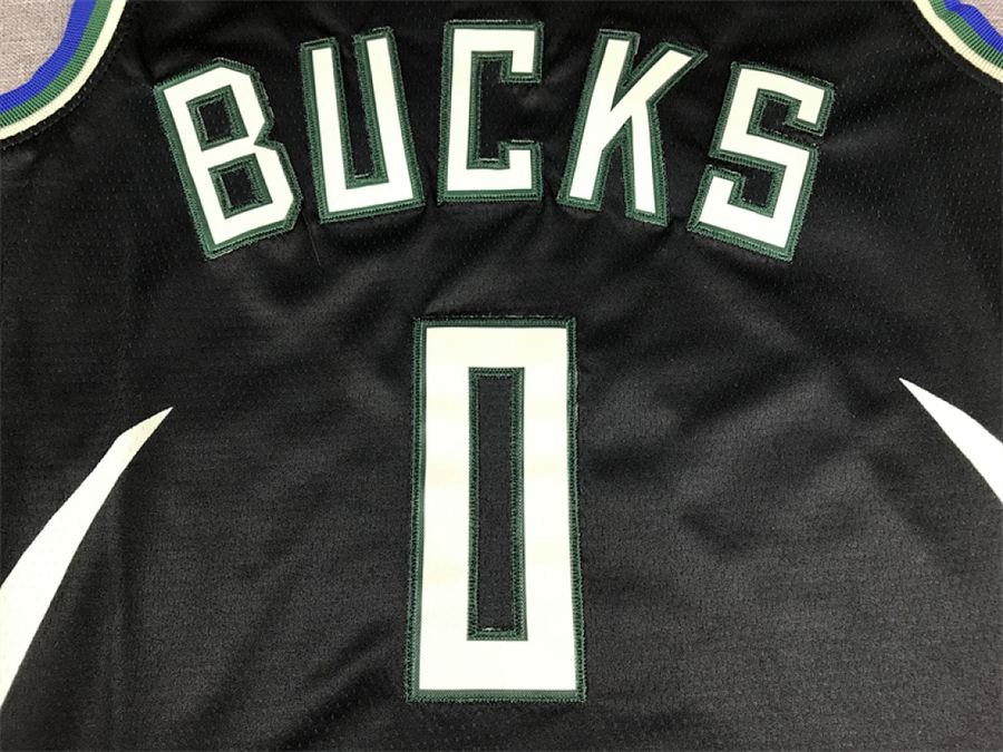 Bucks #0 Black Statement Jersey
