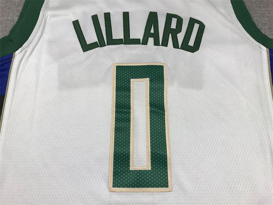 Bucks #0 White Jersey