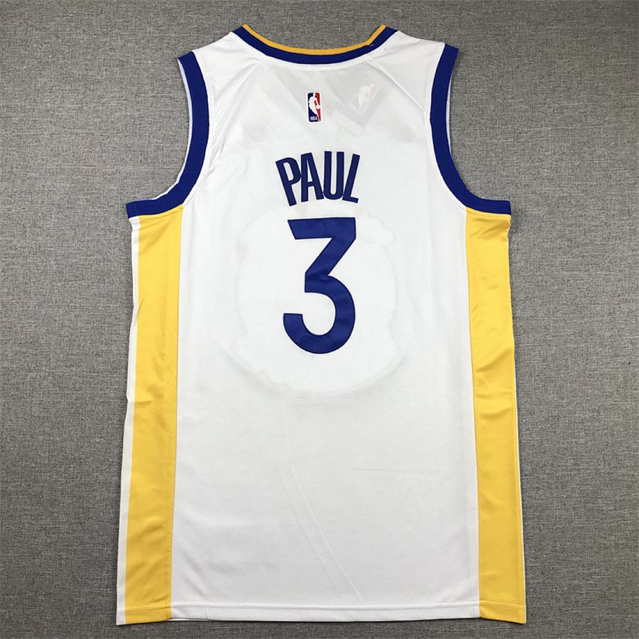 Warriors Chris Paul White Jersey