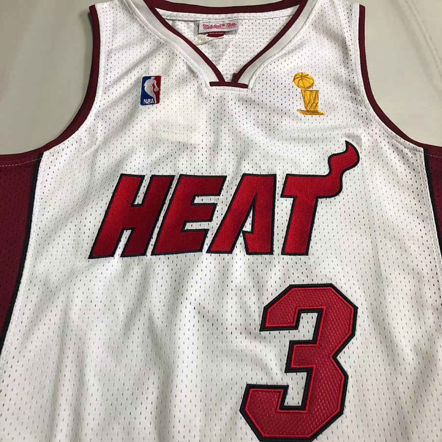Heat #3 Dwyane Wade Embroidered Jersey XS-XXL