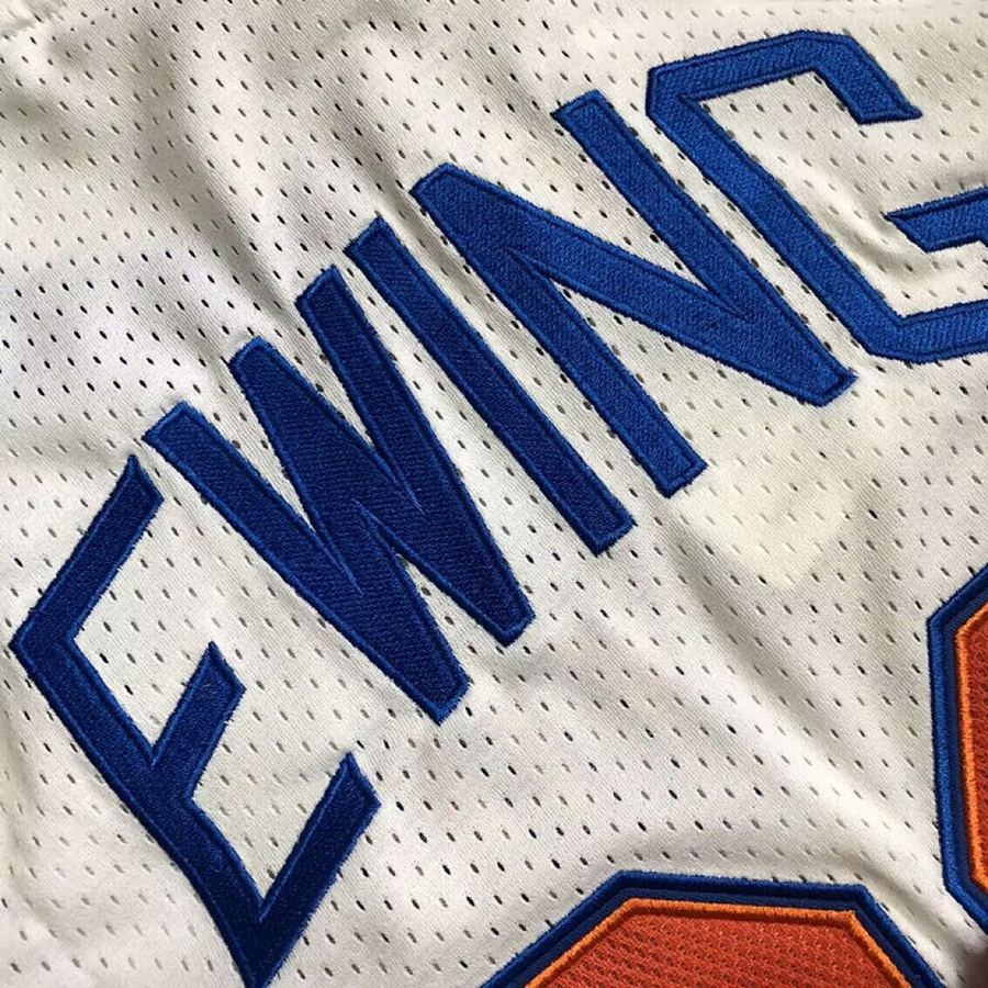 Knicks #33 White Embroidered Jersey S-XXL