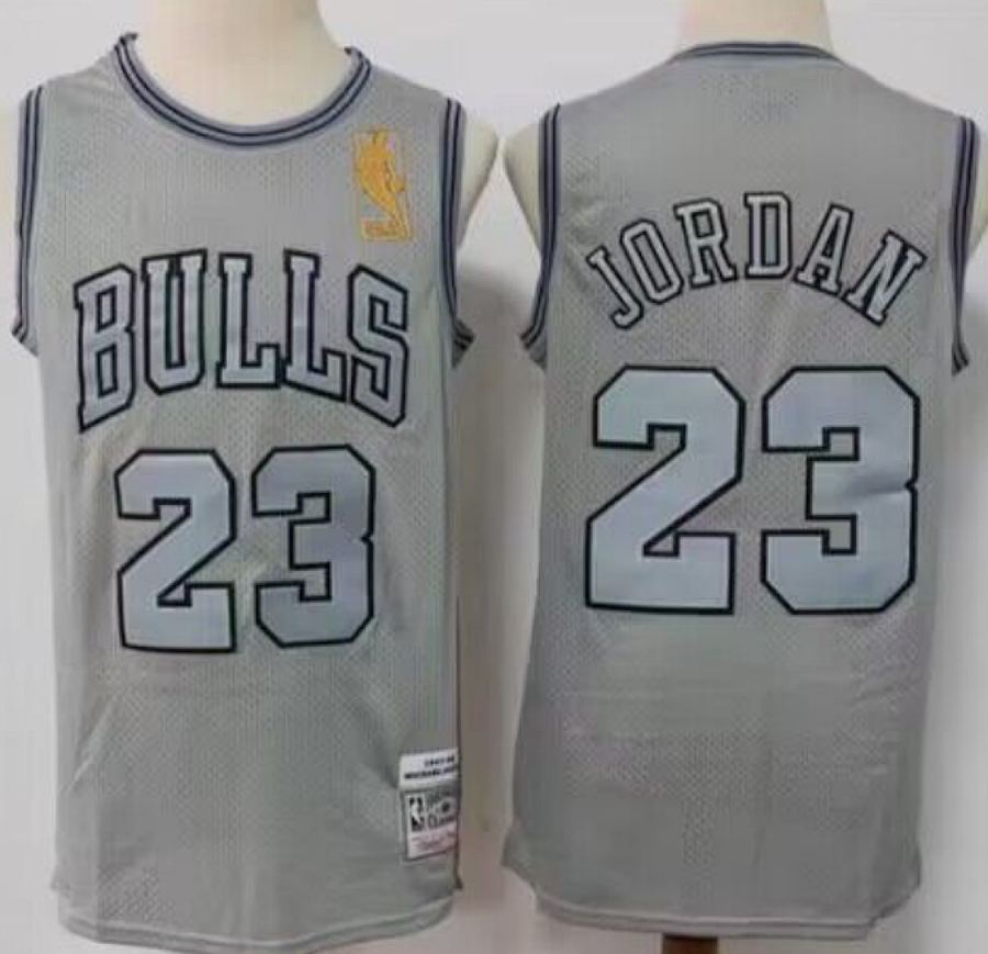 Bulls #23 Gray Commemorative Jersey