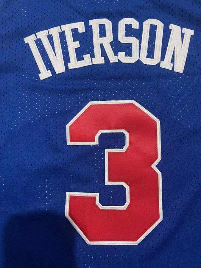 76ers #3 Allen Iverson Retro Jersey