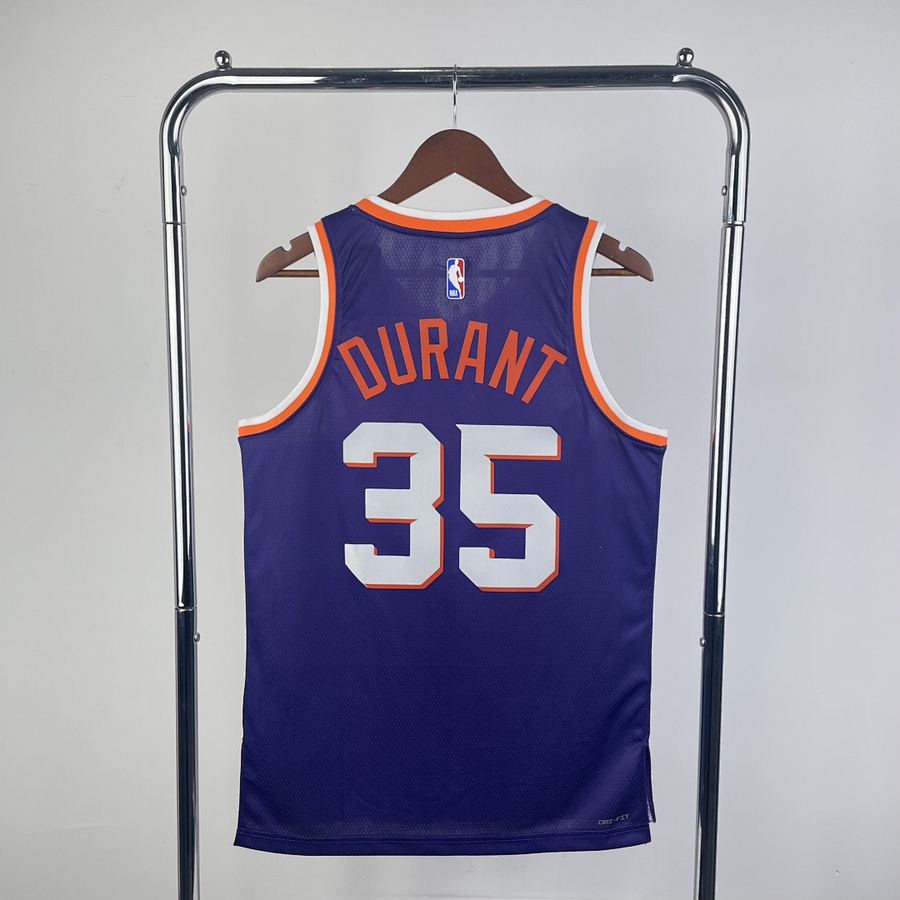 Suns #35 Kevin Durant Purple Jersey