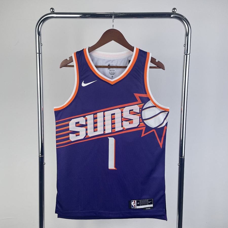 Suns #1 Devin Booker Purple Jersey