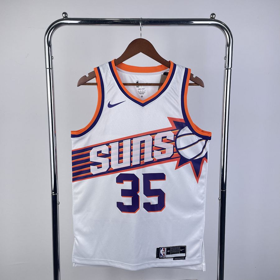 Suns #35 Kevin Durant White Jersey