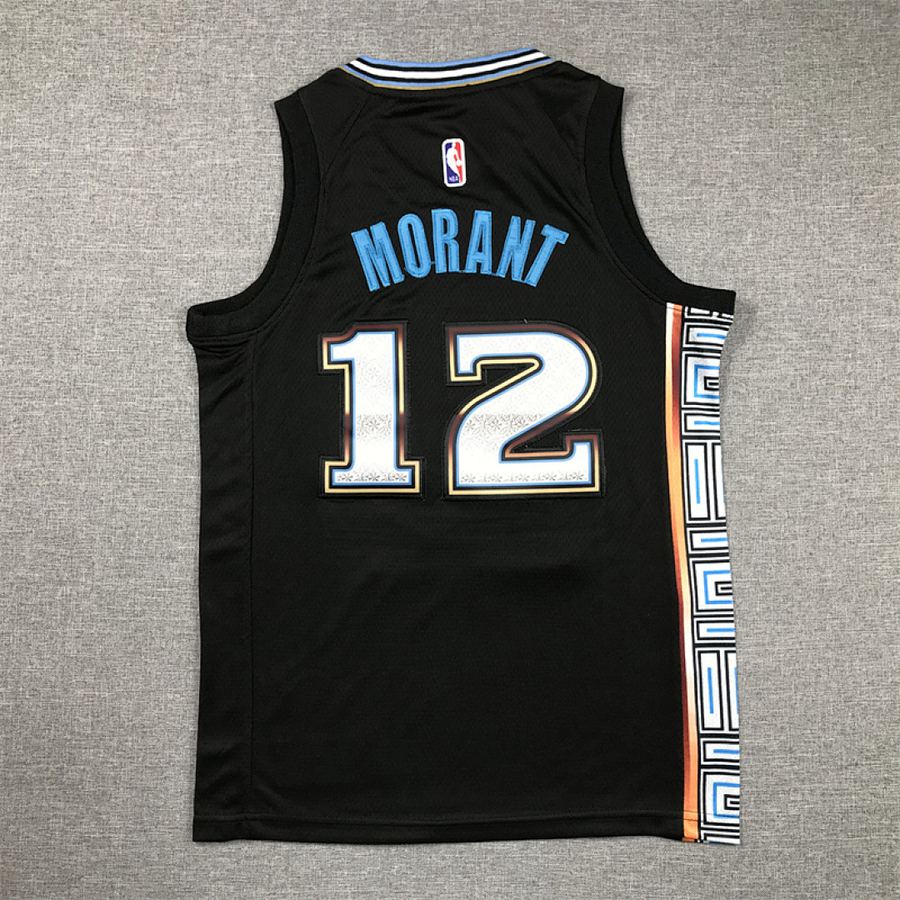 Grizzlies #12 Black City Edition Kids Jersey