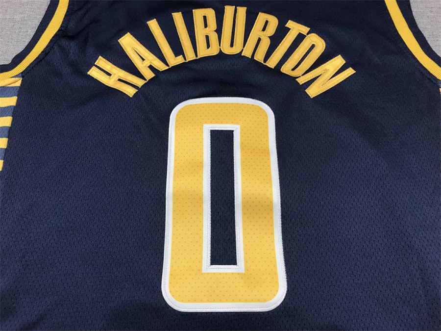 Pacers #0 Navy Blue Jersey
