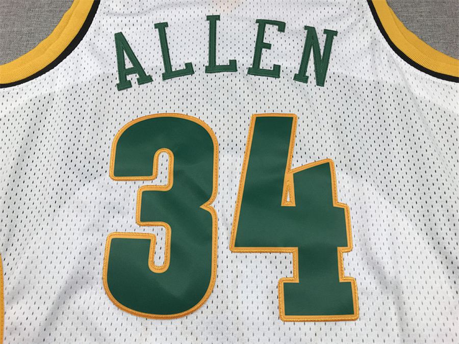 SuperSonics White Retro Jersey