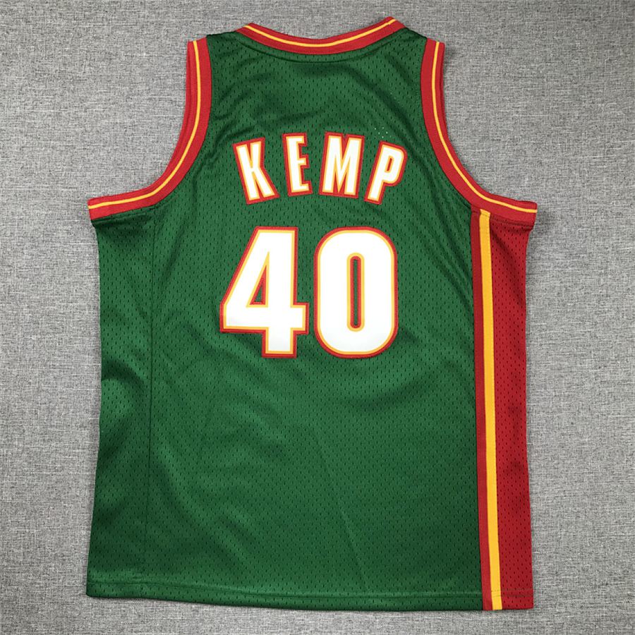 SuperSonics Green Retro Kids Jersey
