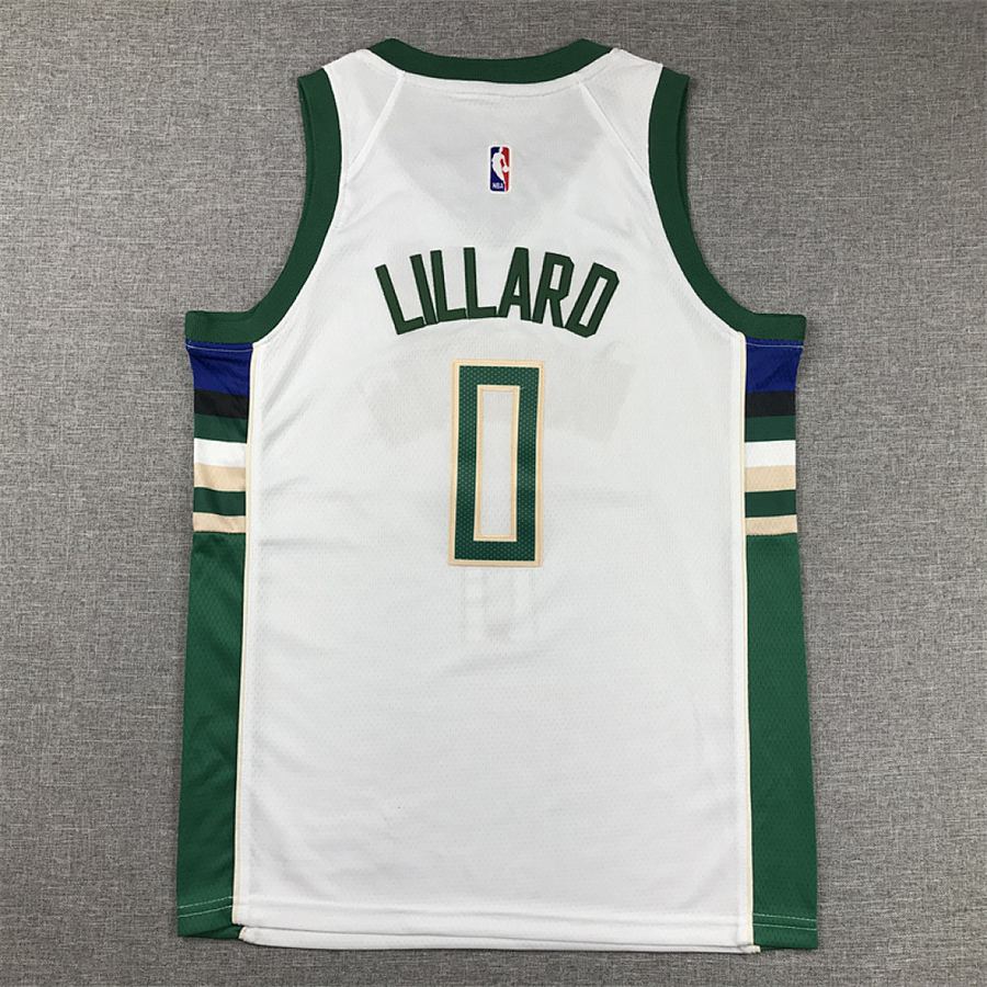 Bucks #0 White Kids Jersey