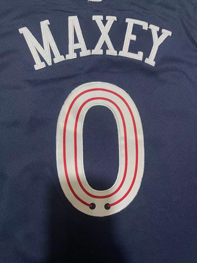 76ers #0 Navy Blue Nike Jersey