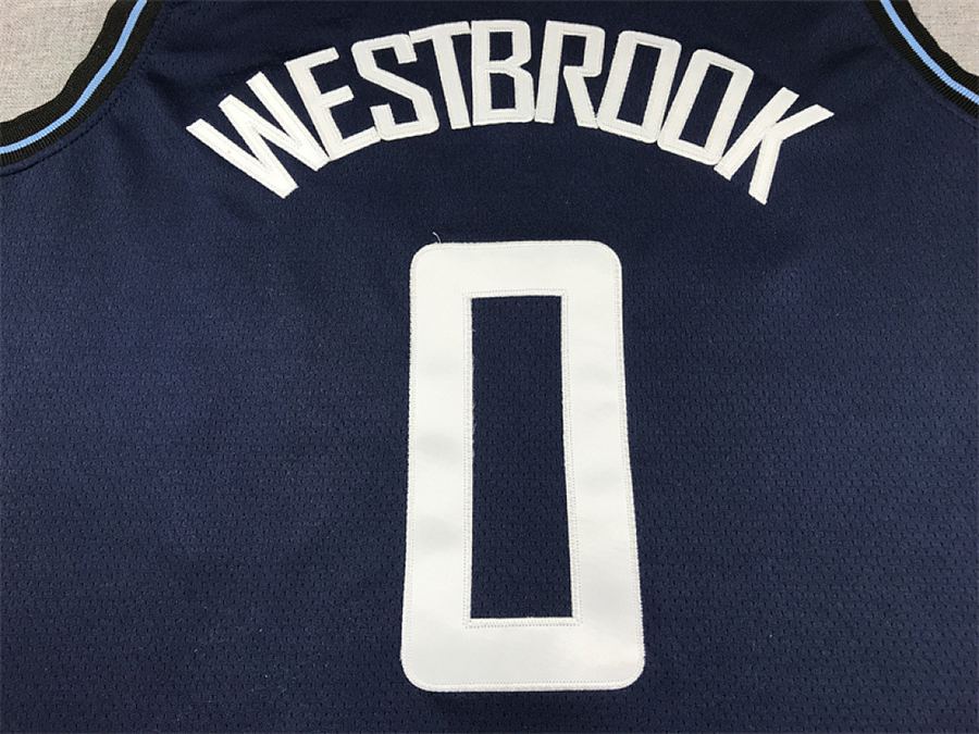 Clippers #0 Navy Blue City Edition Jersey