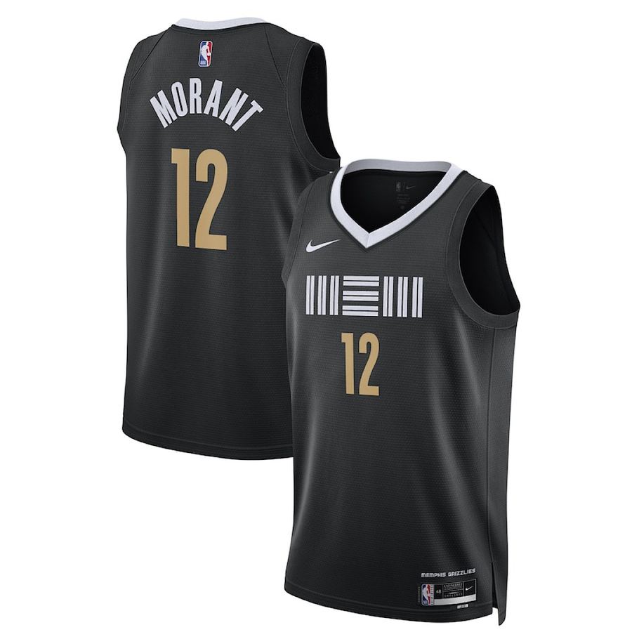 Grizzlies Ja Morant Black City Edition Jersey
