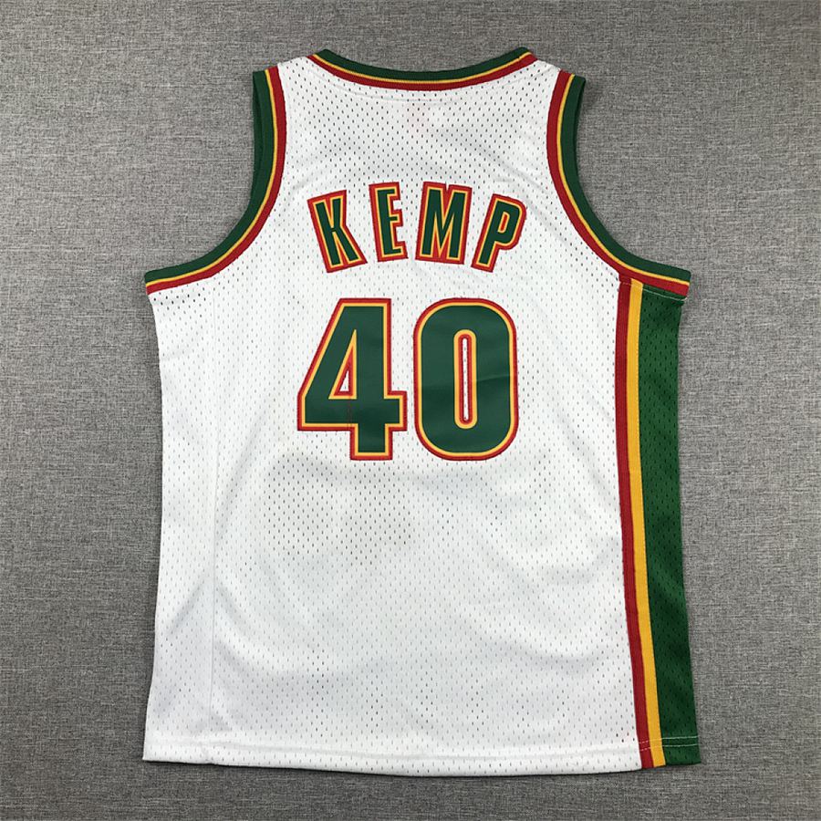 SuperSonics White Retro Kids Jersey