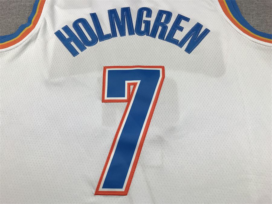 Thunder #7 White Jersey