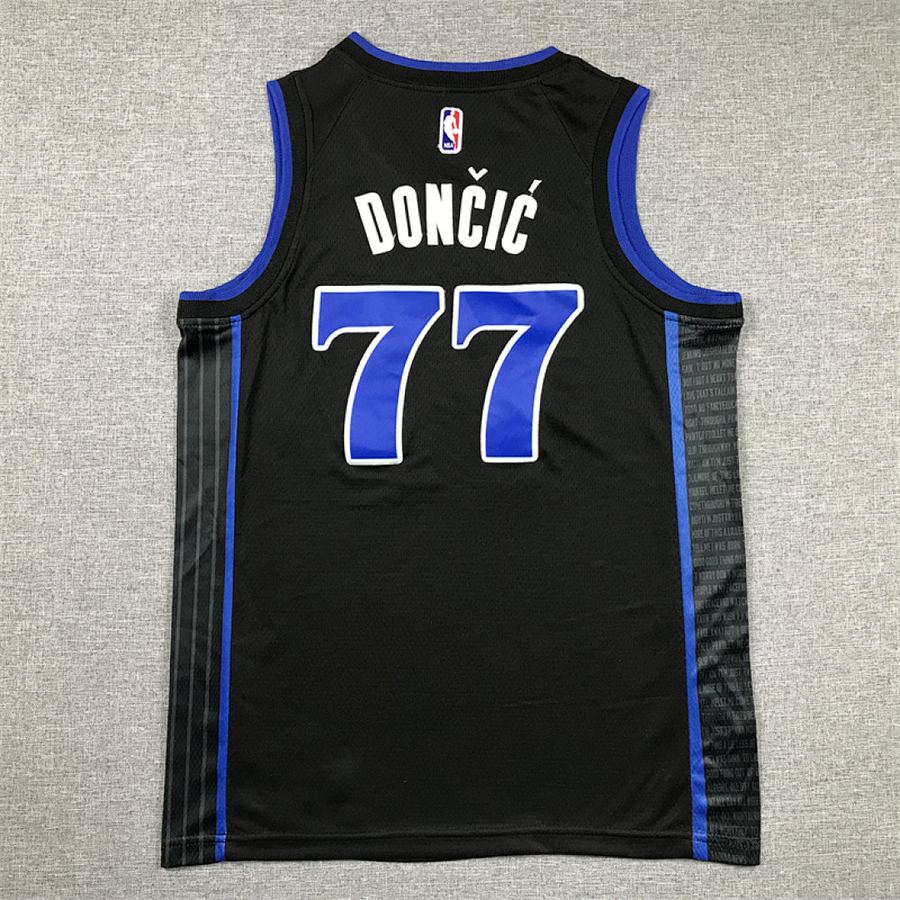 Mavericks #77 Navy Blue City Edition Kids Jersey