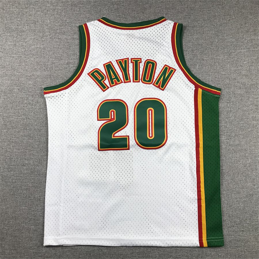 SuperSonics White Retro Kids Jersey