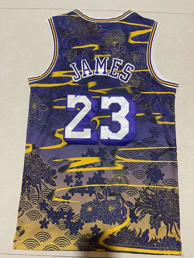 Lakers #23 LeBron James Retro Jersey