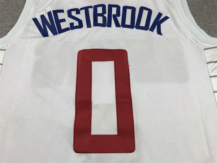 Clippers #0 White Jersey