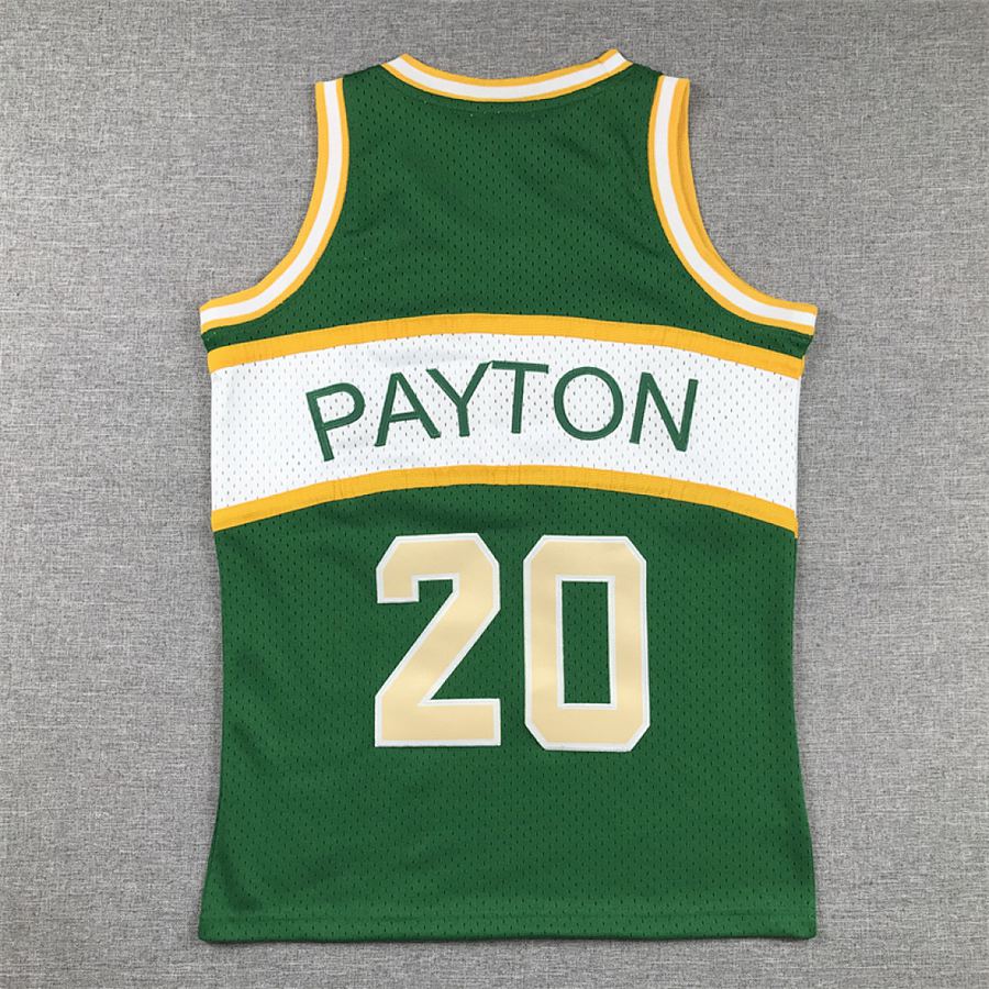 SuperSonics #20 Green Kids Jersey