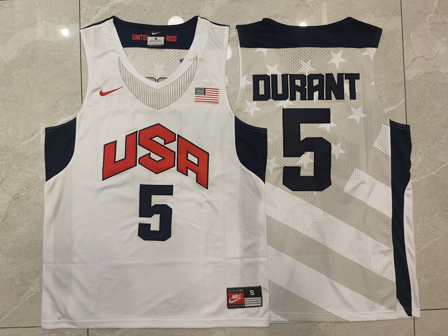 Kevin Durant White Jersey