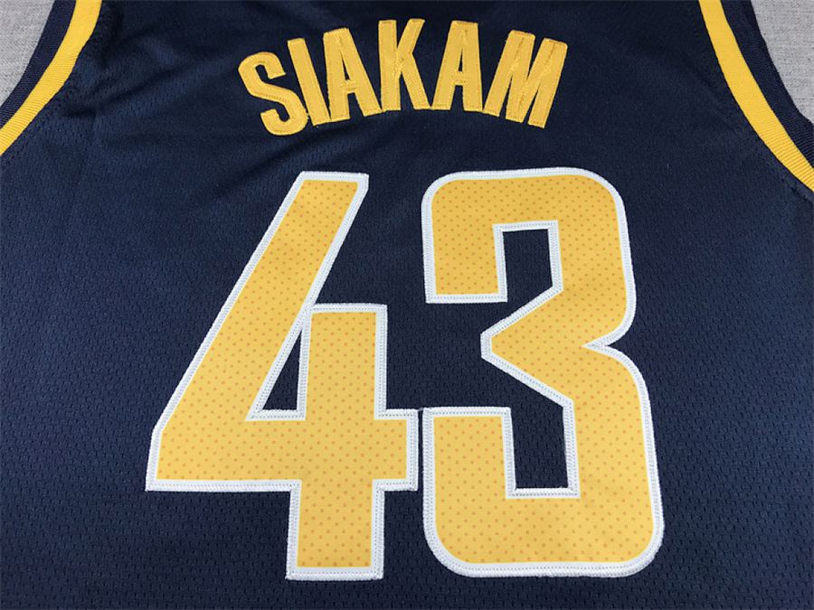 Pacers #43 Navy Blue Jersey