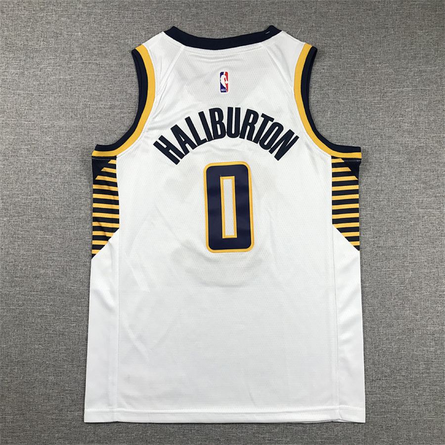 Pacers #0 White Kids Jersey