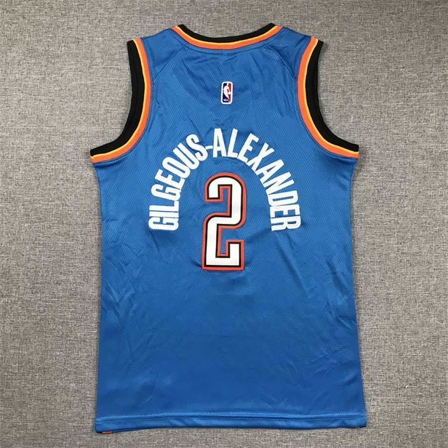 Thunder #2 Blue Kids Jersey