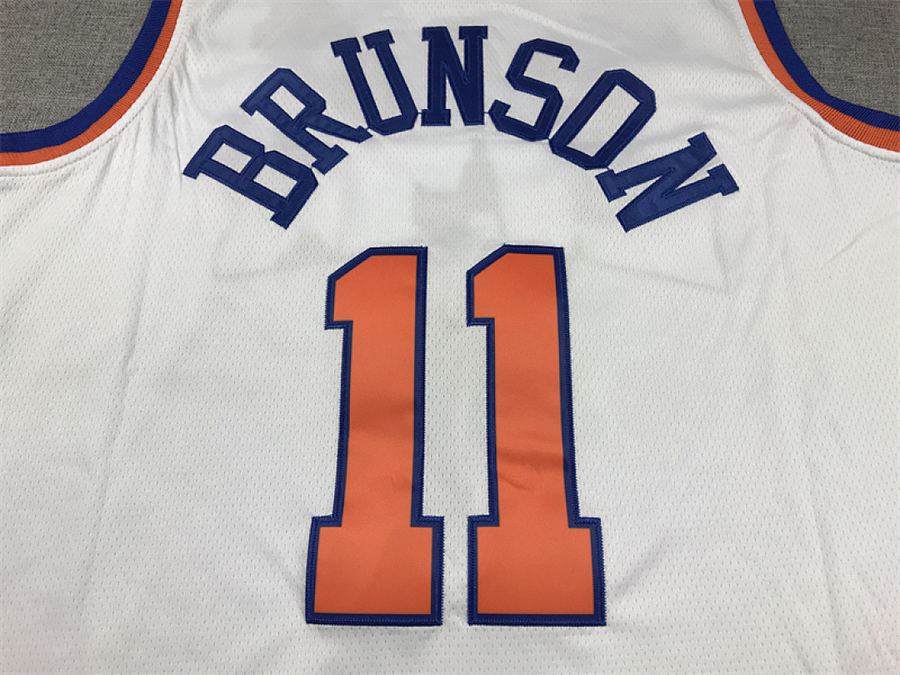 Knicks #11 White Jersey