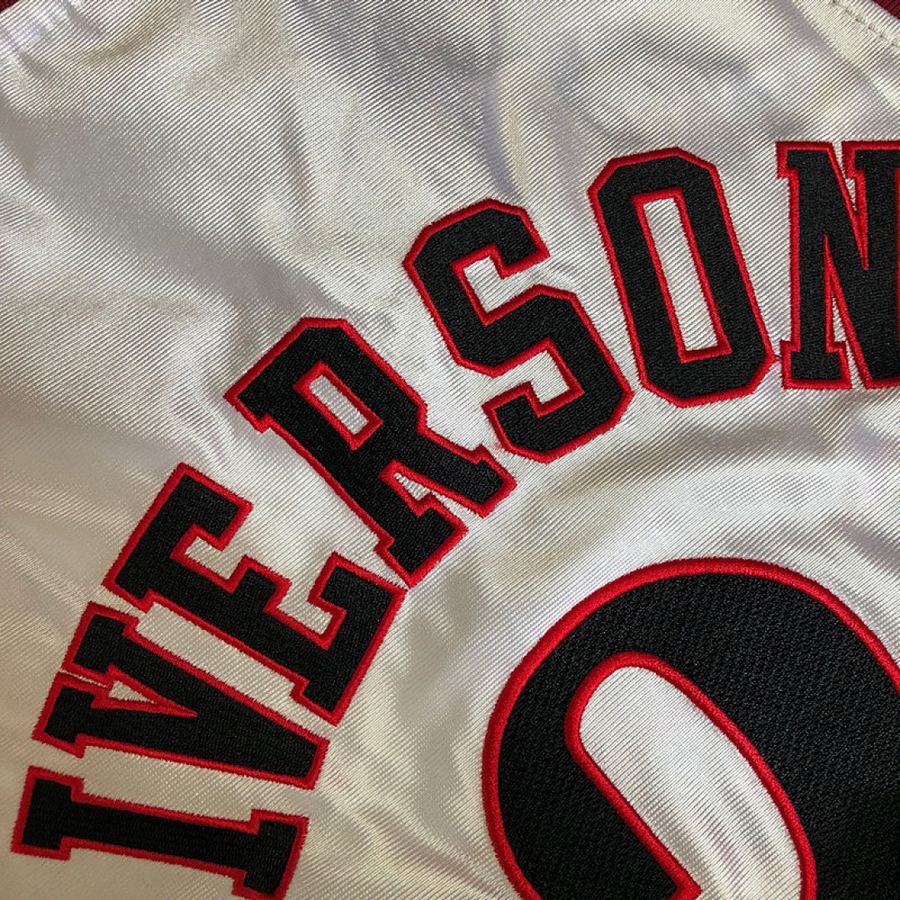 All-Star Allen Iverson White Embroidered Jersey XS-XXL