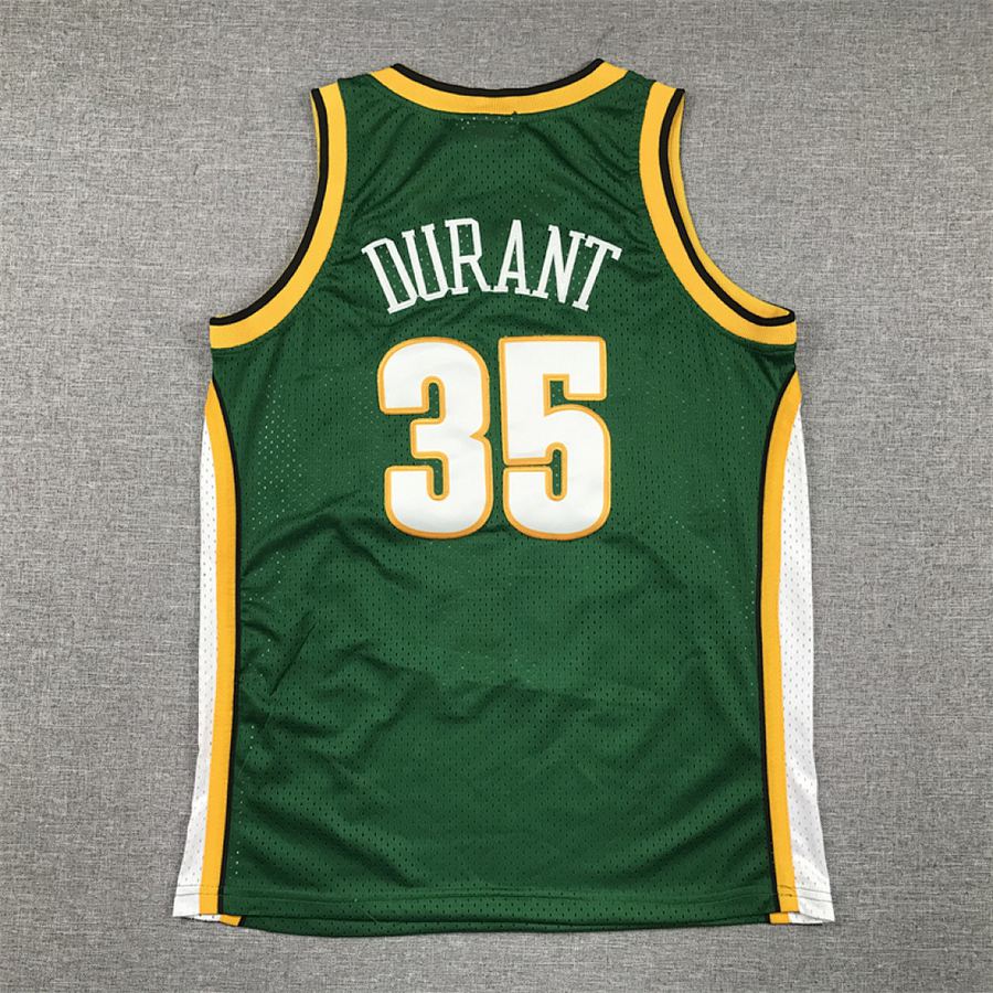 SuperSonics #35 Green Kids Jersey