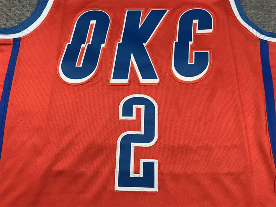 Thunder #2 Orange Statement Jersey