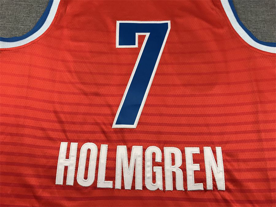 Thunder #7 Orange Statement Jersey