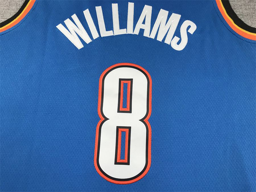 Thunder #8 Blue Jersey