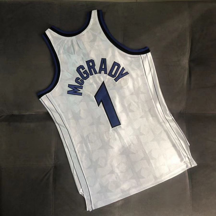 Magic #1 Tracy McGrady White Retro Jersey