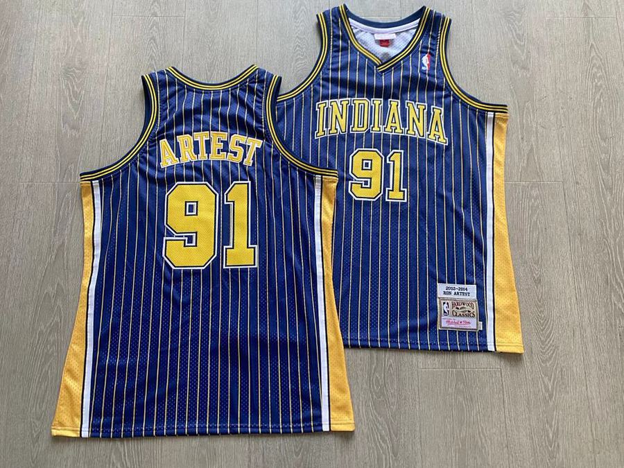 Pacers #91 Embroidered Jersey