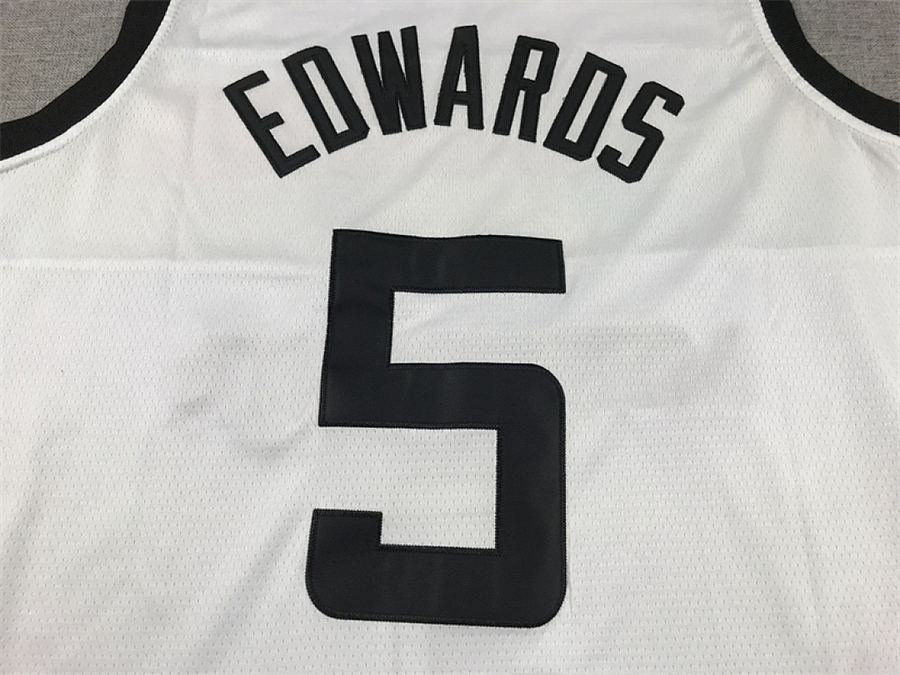 Timberwolves #5 White City Edition Jersey